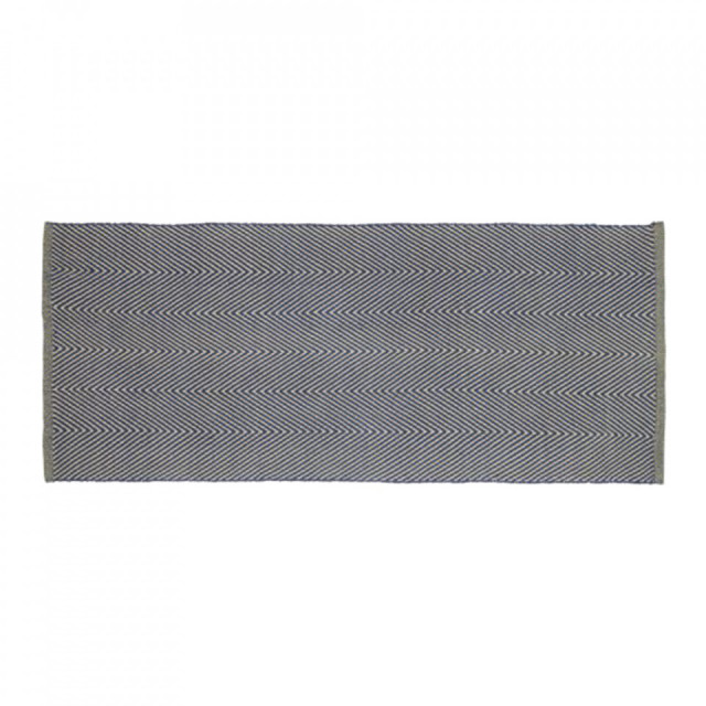 Covor albastru din bumbac 80x200 cm Mellow Hubsch