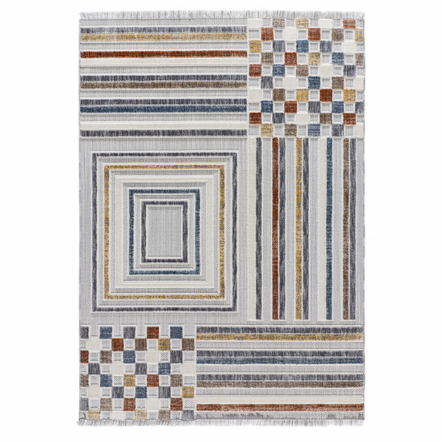 Covor dreptunghiular multicolor din poliester 155x230 cm Broadway Halo UNIVERSAL XXI