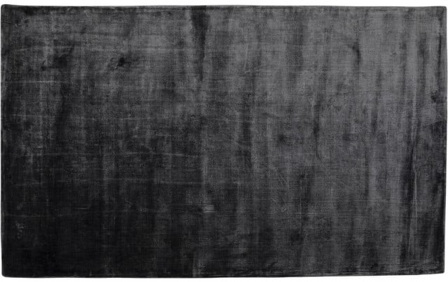 Covor dreptunghiular negru din bumbac 200x300 cm Rocky Kare