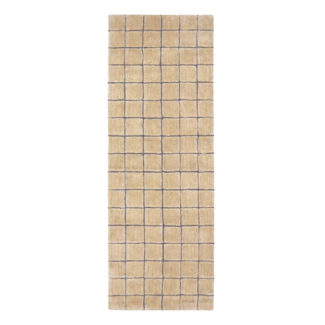 Covor maro chihlimbar din fibre naturale 80x230 cm Mosaic Lorena Canals