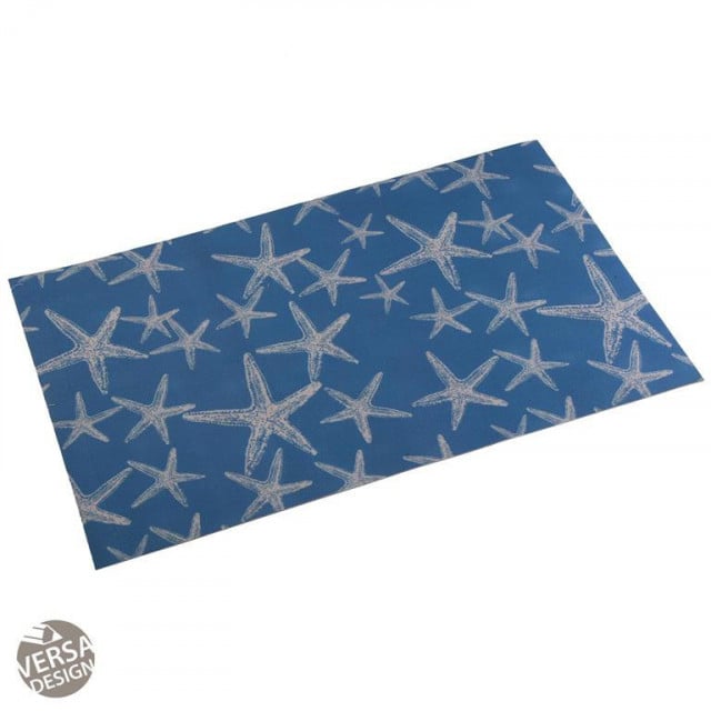 Covor pentru bucatarie albastru din fibre sintetice 50x80 cm Bue Sea Mat Mini Versa Home