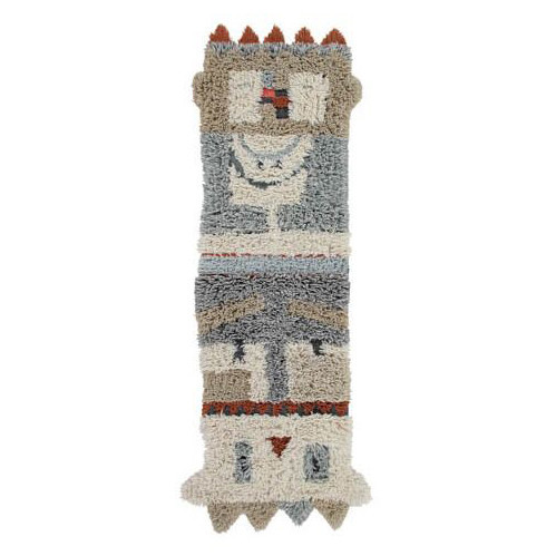 Covor pentru copii multicolor din fibre naturale 90x240 cm Kachina Lorena Canals
