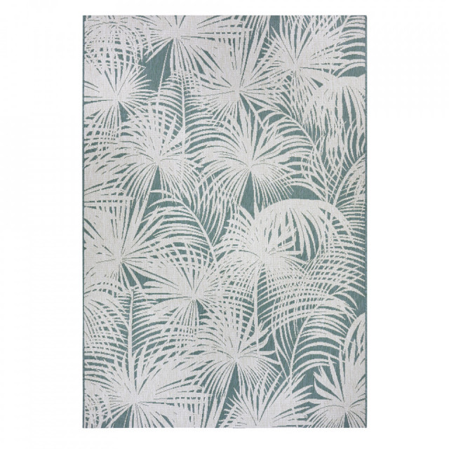 Covor pentru exterior crem/turcoaz din polipropilena Lagosi Northrugs (diverse dimensiuni)