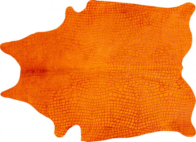 Covor portocaliu din blana 167x226 cm Orange Kare