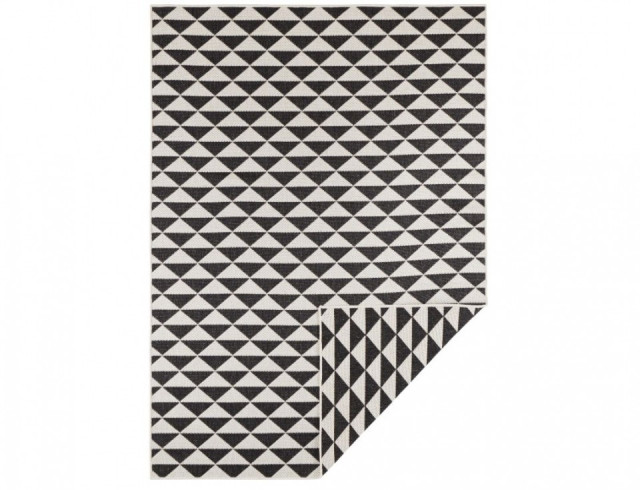 Covor reversibil negru/crem din fibre sintetice Twin Supreme Tahiti Northrugs (diverse dimensiuni)