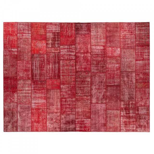 Covor rosu din fibre naturale 360x480 cm Vintage Patchwork Versmissen