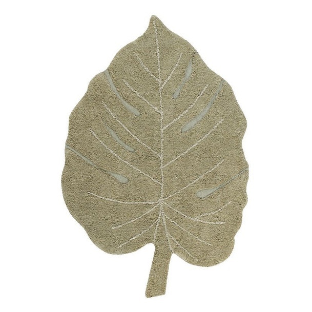Covor verde oliv din bumbac 200x300 cm Monstera Lorena Canals