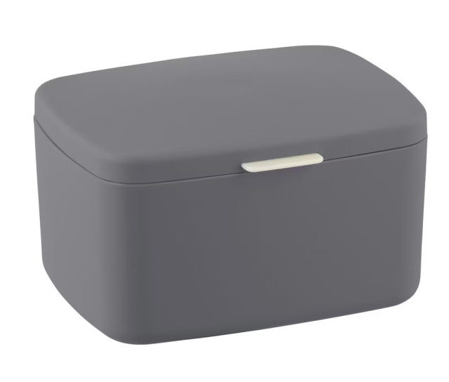 Cutie de depozitare gri antracit din plastic 11x20 cm Barcelona Badbox Wenko