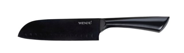 Cutit negru din metal Ace Santoku Wenko