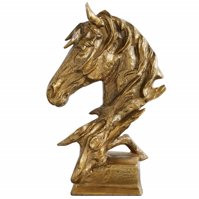 Decoratiune aurie din metal 38 cm Horse The Home Collection