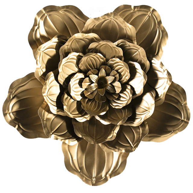 Decoratiune aurie din metal 69 cm Nicole Thai Natura