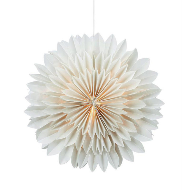 Decoratiune luminoasa suspendabila gri din hartie Solina Mini Markslojd