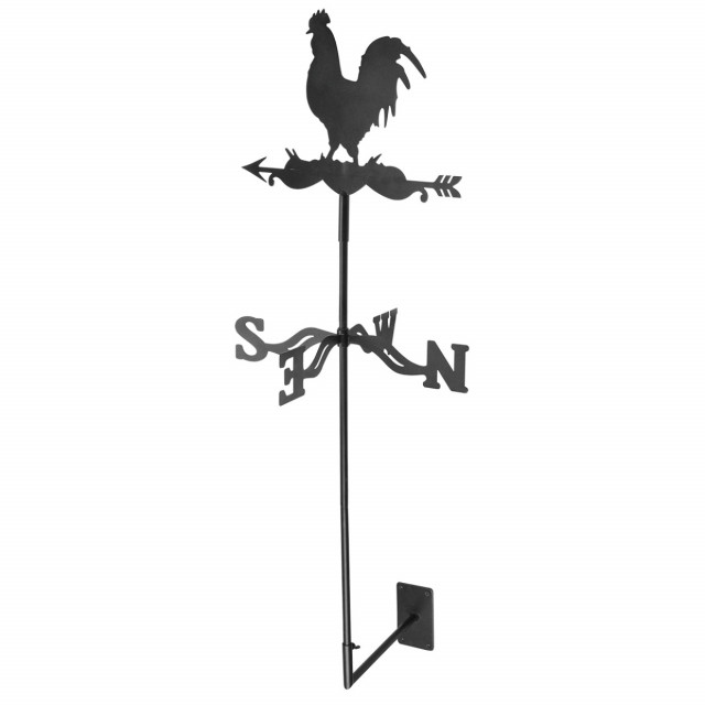 Decoratiune neagra din metal 134 cm Rooster Esschert Design