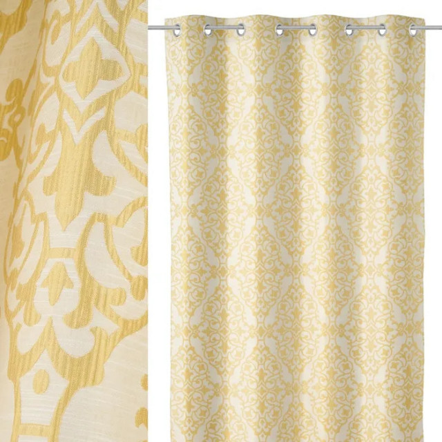 Draperie galbena din fibre sintetice 140x260 cm Lusie The Home Collection