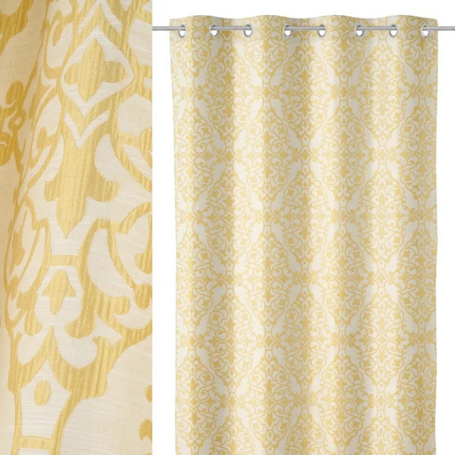 Draperie galbena din poliester 140x260 cm Lusie The Home Collection