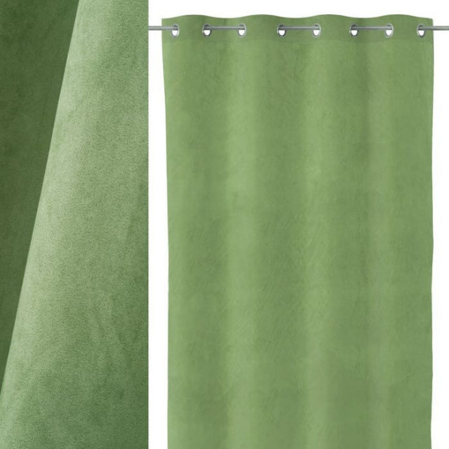 Draperie verde din poliester 140x260 cm Fernie The Home Collection