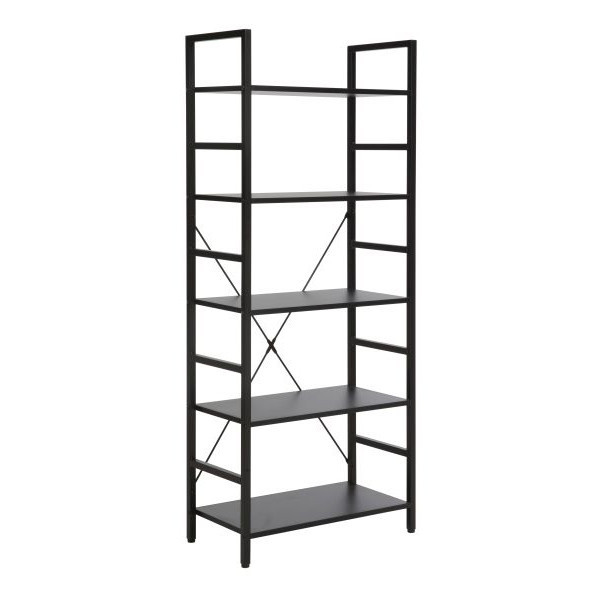 Etajera neagra 146 cm Loft The Home Collection