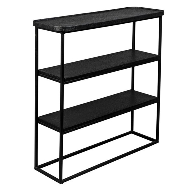 Etajera neagra din metal 90 cm Winston Dutchbone