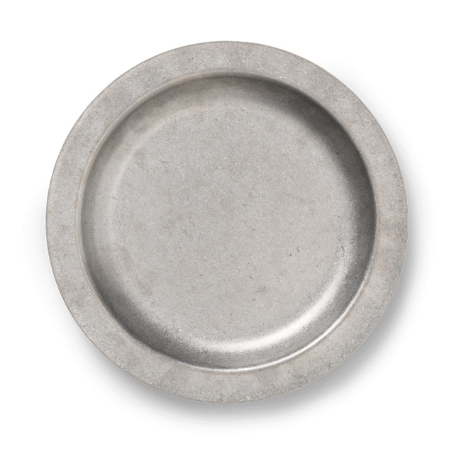 Farfurie gri din metal 20 cm Tumbled Ferm Living