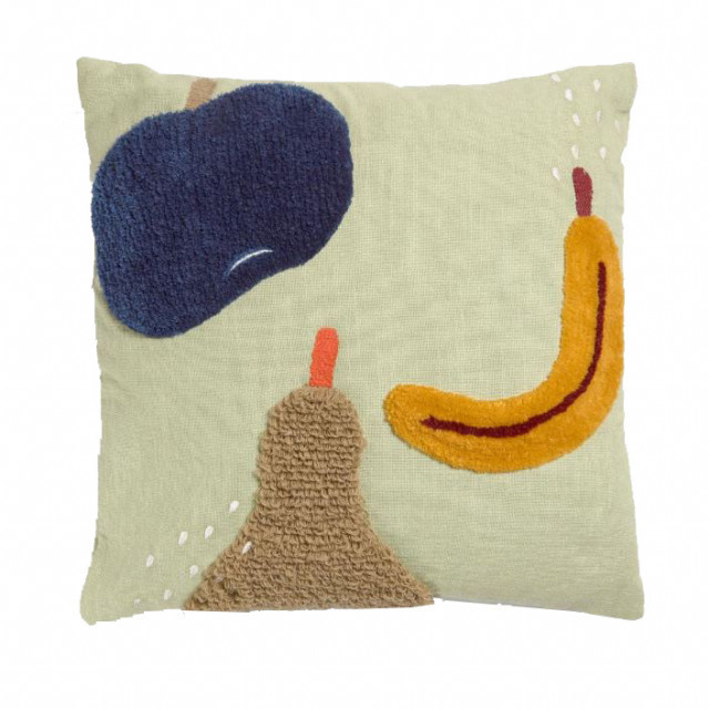 Fata de perna multicolora din bumbac 45x45 cm Amarantha Fruits Kave Home
