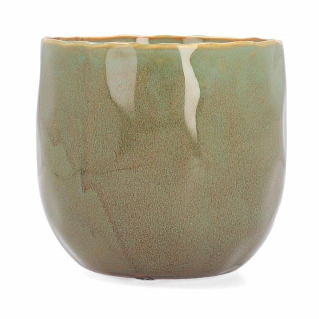 Ghiveci verde din ceramica 16 cm Rona Homla