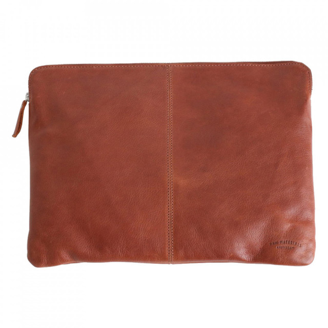 Husa laptop maro coniac din piele de bivol pentru laptop 28x38 cm Camel Raw Materials