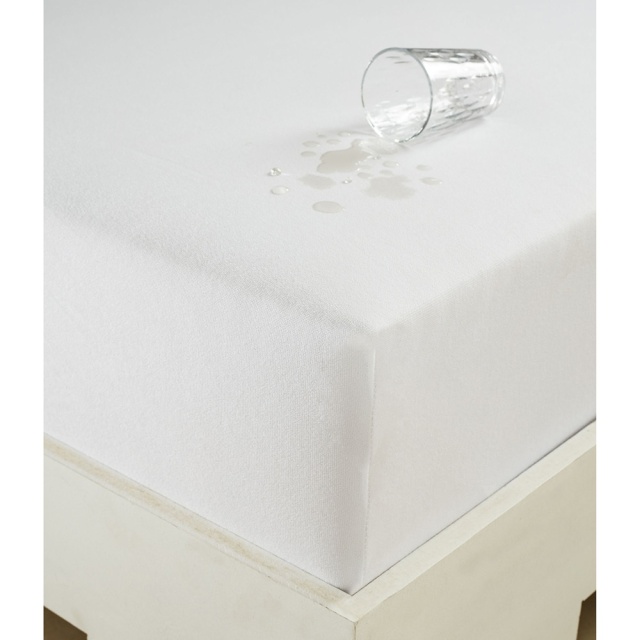 Husa protectie pentru pat alba din fibre sintetice 180x200 cm Alez Single The Home Collection