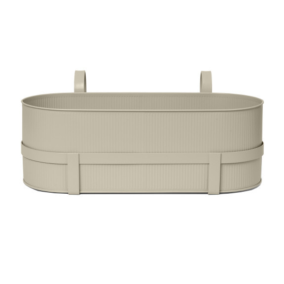 Jardiniera crem din metal 28x45 cm Bau Ferm Living