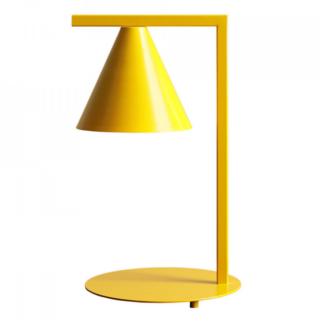 Lampa birou galbena din metal 40 cm Form Aldex