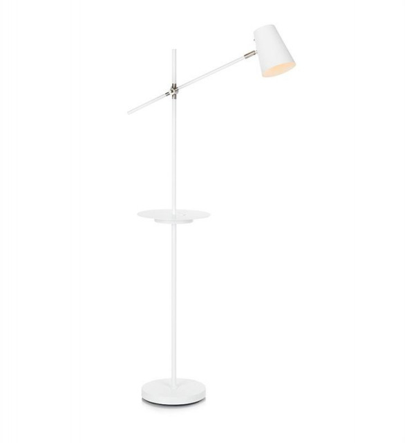 Lampadar alb din metal 144 cm USB Linear Markslojd