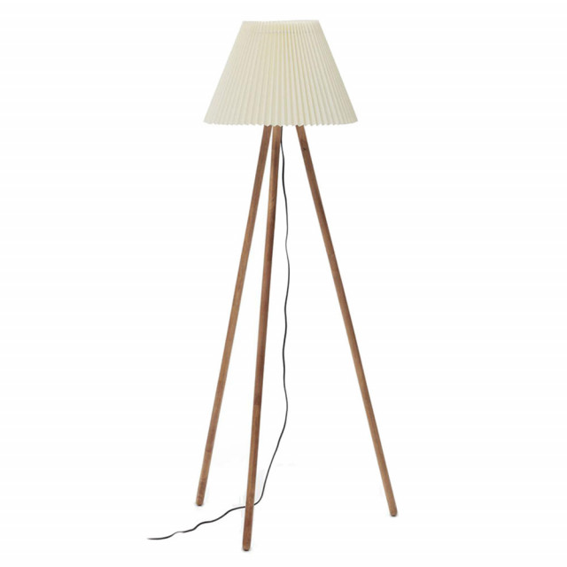 Lampadar bej din bumbac 149 cm Benicarlo Kave Home