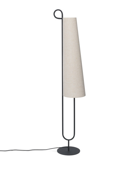 Lampadar crem/negru din metal cu 2 becuri 150 cm Ancora Ferm Living