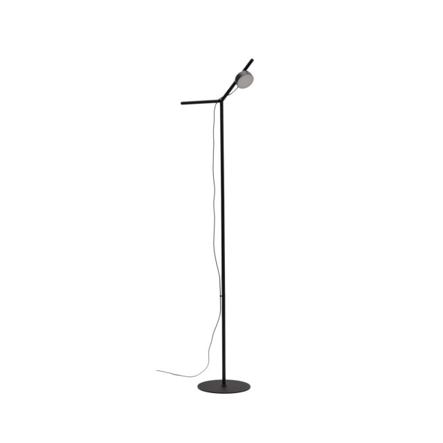 Lampadar negru din metal cu LED 160 cm Orey Kave Home