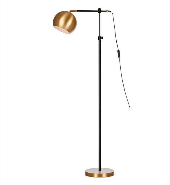 Lampadar negru/maro alama din metal 135 cm Chester Markslojd