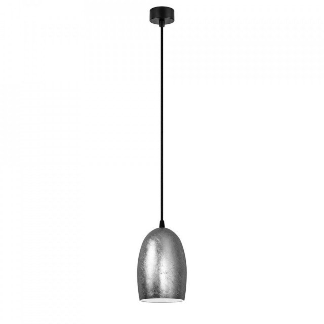 Lustra argintie/neagra din metal Ume Sotto Luce