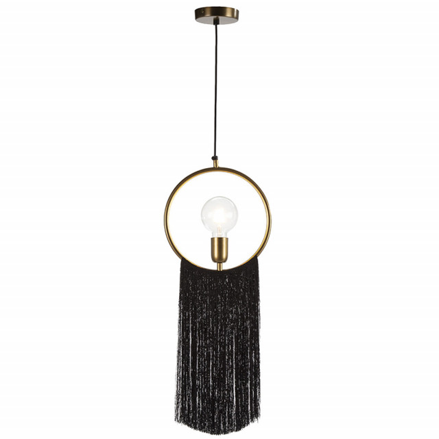 Lustra neagra/aurie din metal Crelo Thai Natura