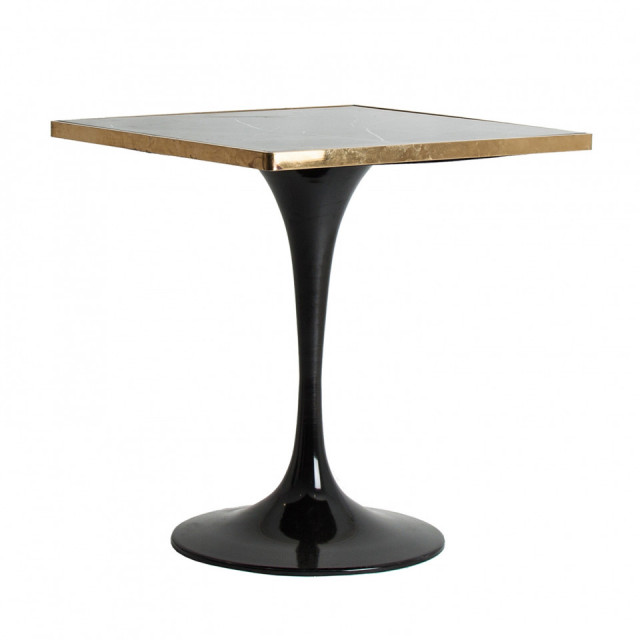 Masa bar neagra/aurie din metal 70x70 cm Buxton Vical Home