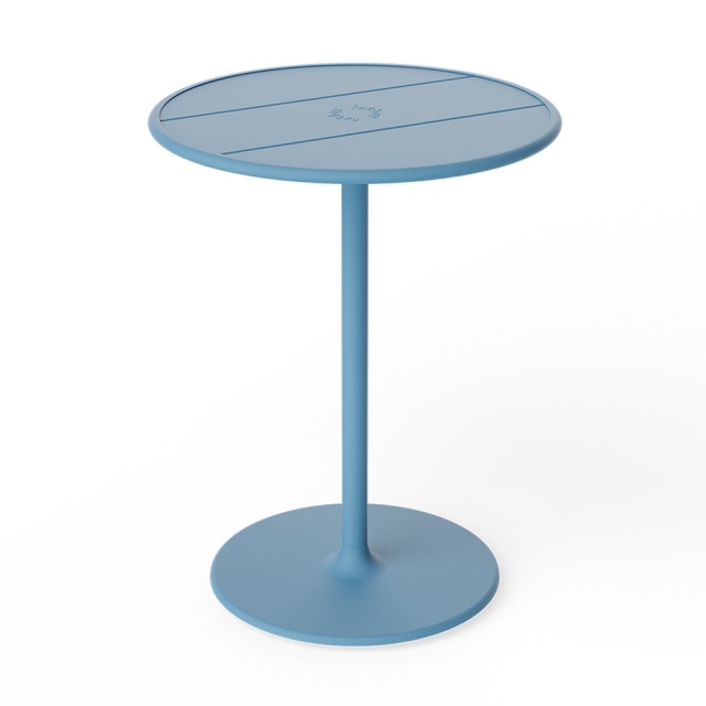 Masa bistro exterior albastra din metal 60 cm Fred's Fatboy
