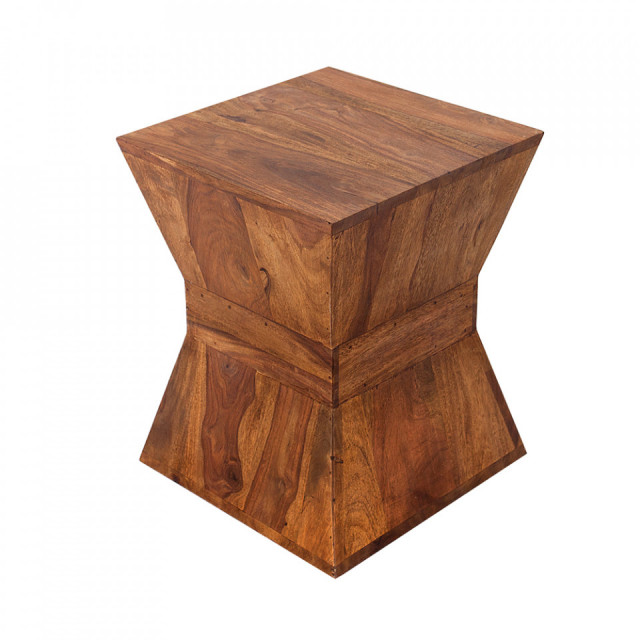 Masa de cafea maro din lemn de palisandru indian 35x35 cm Pyramid The Home Collection