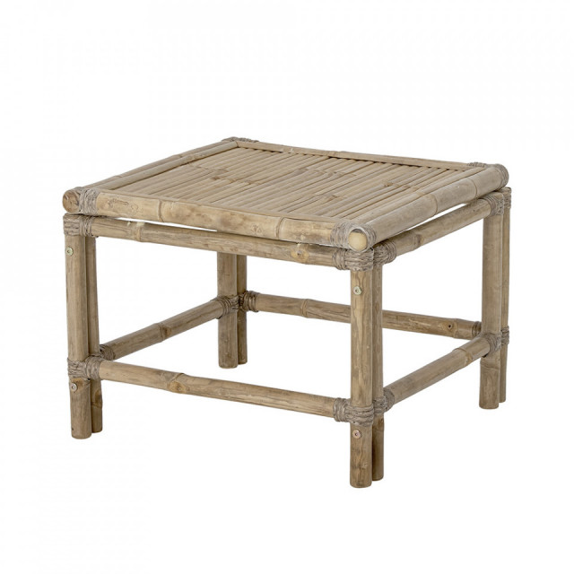 Masa de cafea pentru exterior maro din bambus 55x55 cm Sole Bloomingville