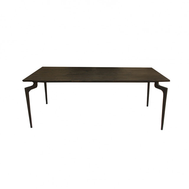 Masa dining din lemn reciclat si fier 90x200 cm Ale Nordal