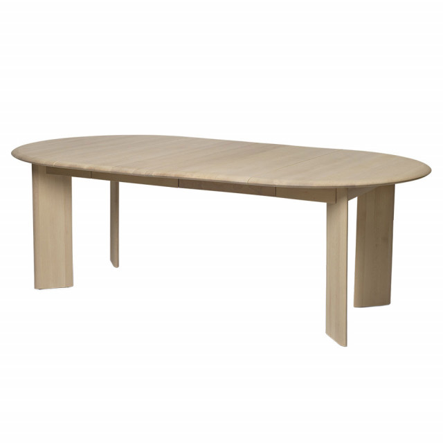 Masa dining extensibila maro din lemn 117(217) cm Bevel Ferm Living