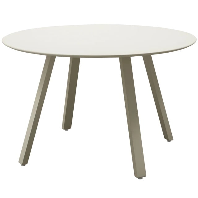 Masa dining exterior gri din metal 120 cm Auke Woood