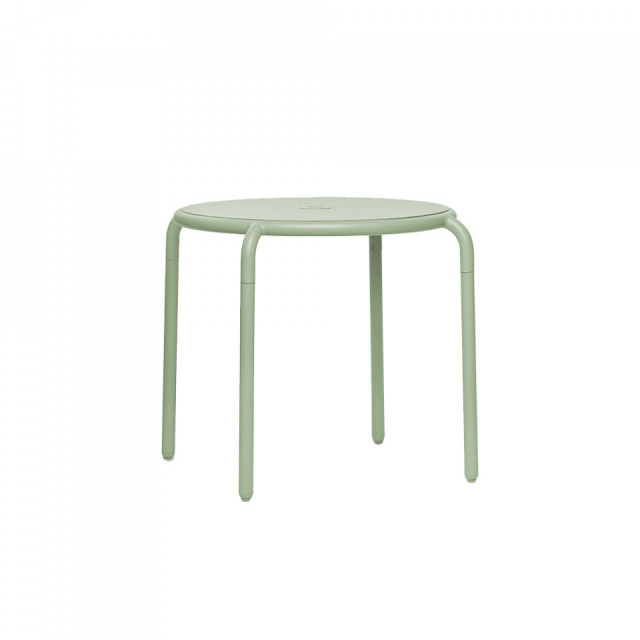 Masa dining exterior verde din aluminiu 80 cm Toni Bistro Fatboy