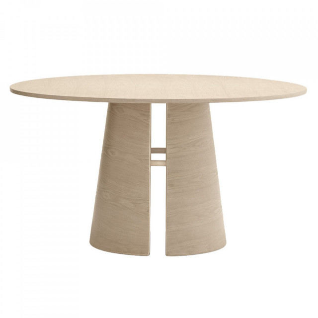 Masa dining maro deschis din lemn 137 cm Cep Teulat