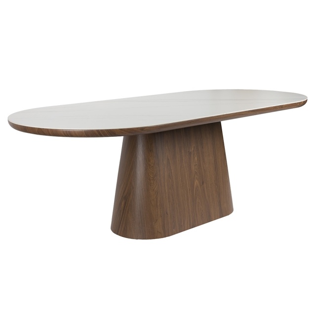 Masa dining maro din lemn 90x200 cm Almira Walnut The Home Collection