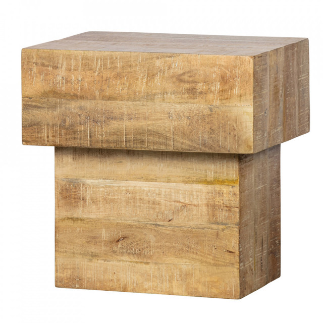 Masa laterala maro din lemn de mango 35x50 cm Balk Basiclabel