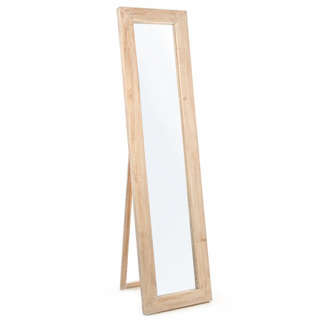 Oglinda de podea dreptunghiulara maro din lemn de paulownia 44x174 cm Tiziano Bizzotto