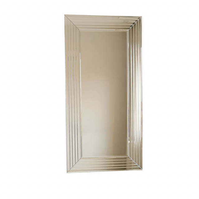 Oglinda dreptunghiulara argintie din lemn 40x100 cm Doa The Home Collection