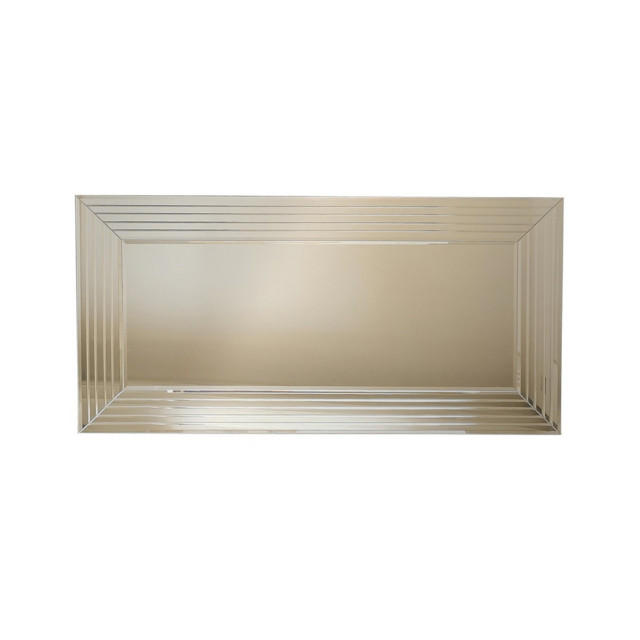 Oglinda dreptunghiulara argintie din lemn 65x130 cm Tou The Home Collection